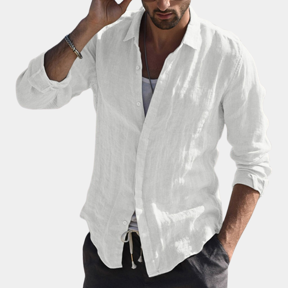 Men's Breathable Summer Shirt Classic Fit - BritishElegance
