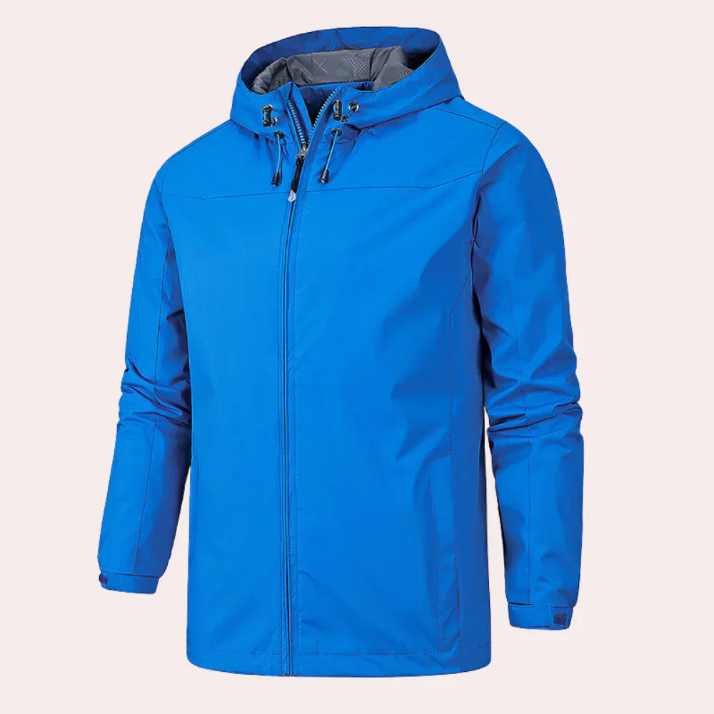 Men's hooded windbreaker