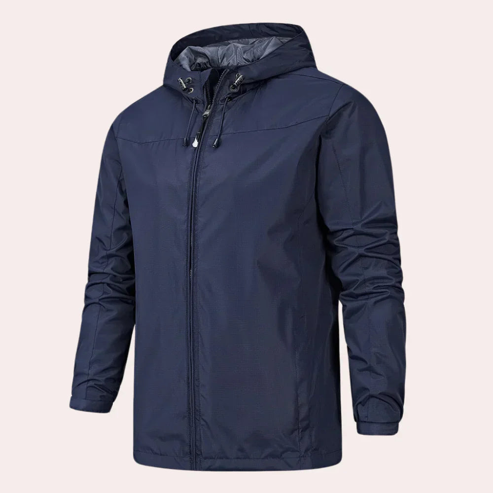 Men's hooded windbreaker