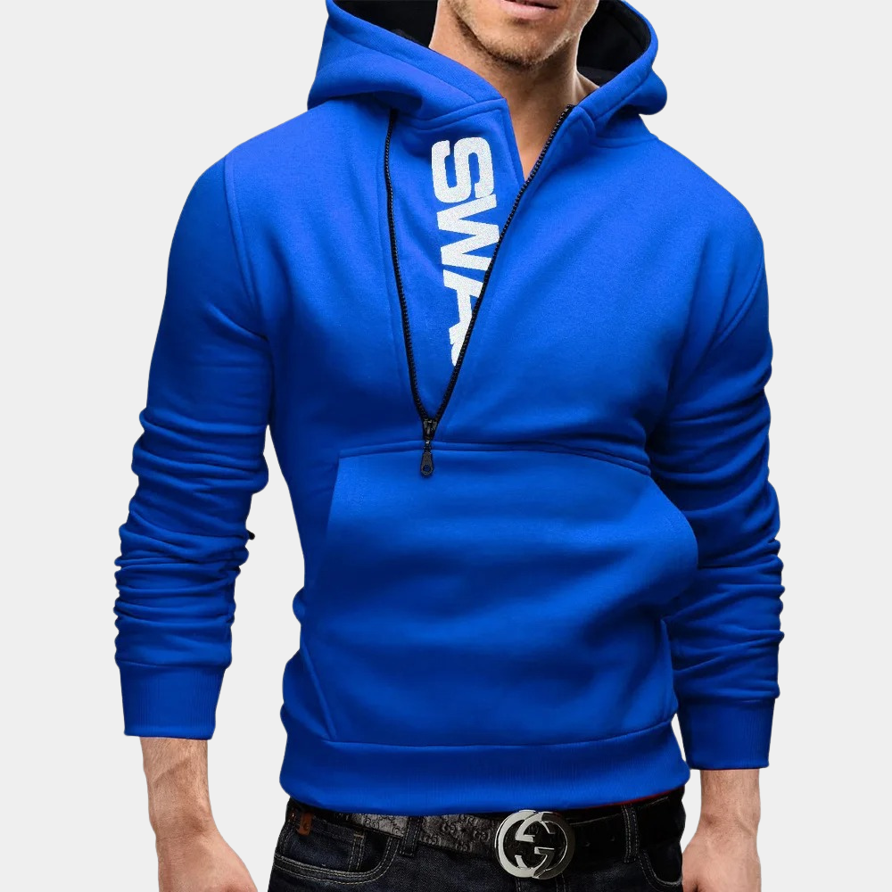 Stylish Neil Men's Hoodie with Side Zip