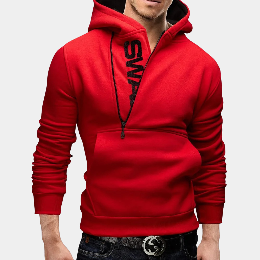 Stylish Neil Men's Hoodie with Side Zip