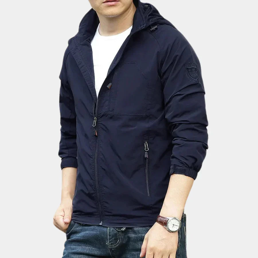 Breathable Water Resistant Mens Cargo Jacket - BritishElegance
