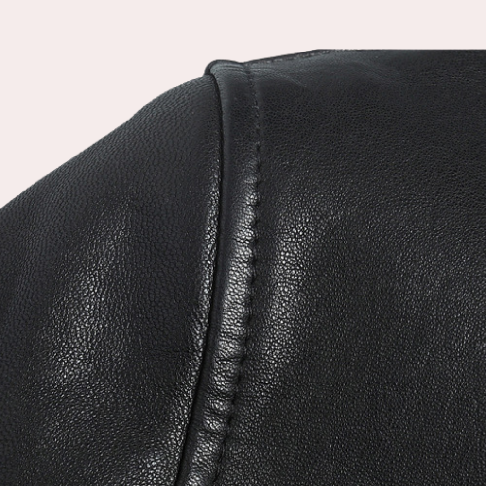 Men’s Classic Racer Leather Motorcycle Jacket