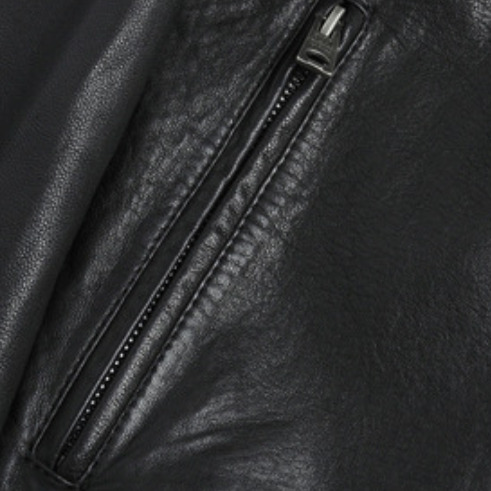 Men’s Classic Racer Leather Motorcycle Jacket