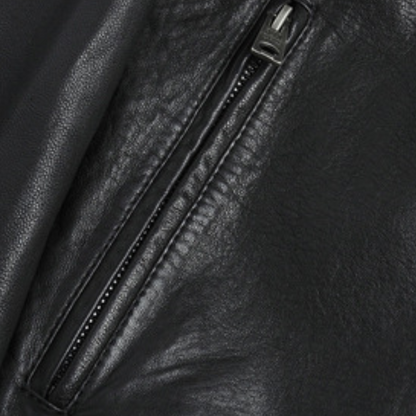 Men’s Classic Racer Leather Motorcycle Jacket