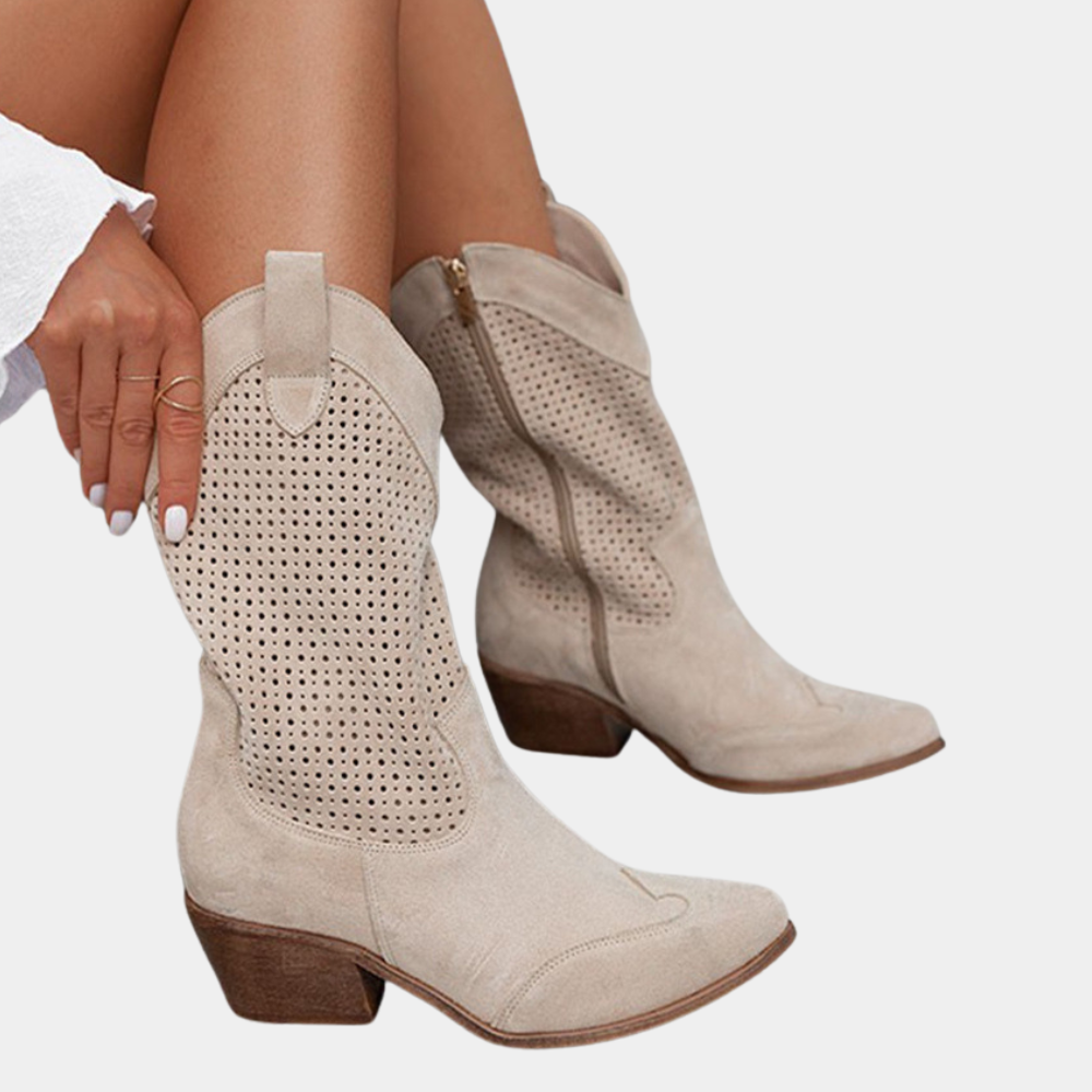 Fashionable Western Ankle Boots