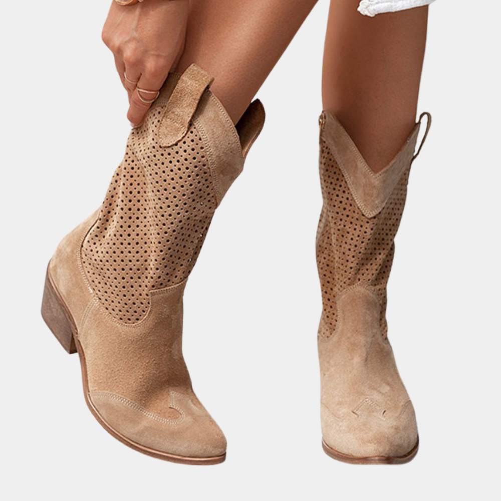 Fashionable Western Ankle Boots