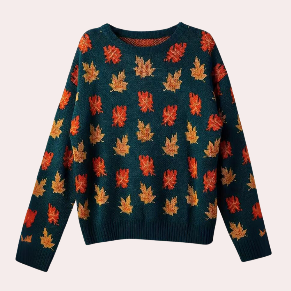 Colorful Women's Graphic Crew Neck Sweater