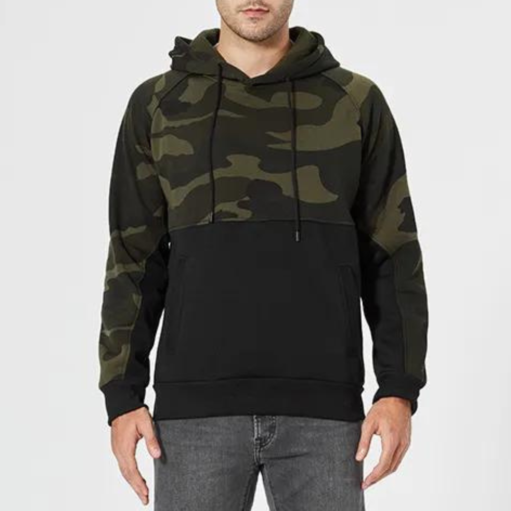 Men's Adjustable Camouflage Hoodie by Costas