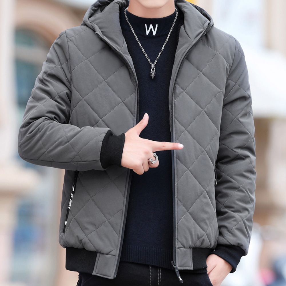 Elie Men's Hooded Jacket: Stylish and Cosy