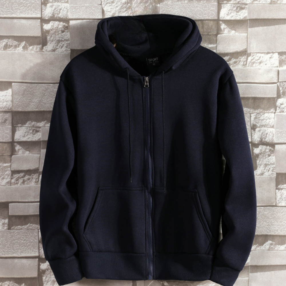 Stylish zip-up hoodie for men by Lorand