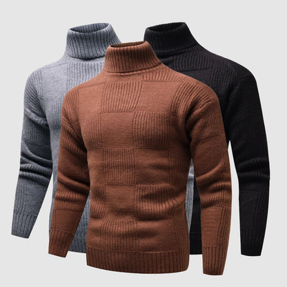 Slim Fit Men's Turtleneck Sweater - BritishElegance