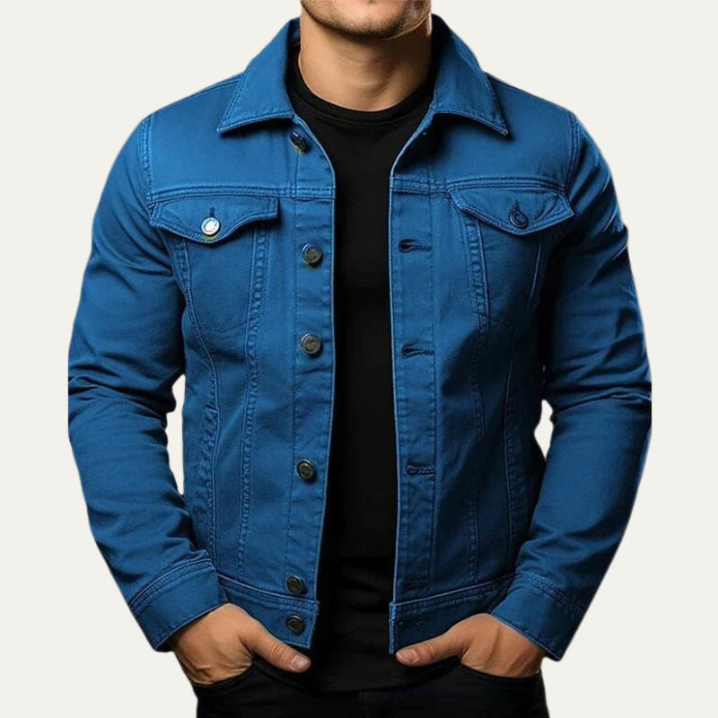 Men’s Classic Fit Button Front Denim Jacket