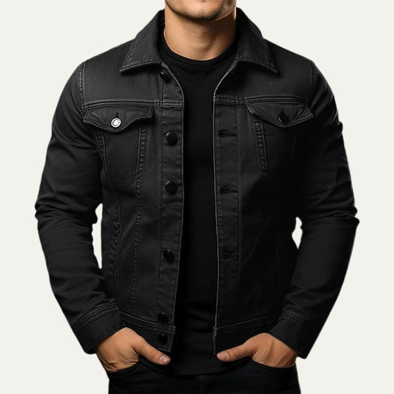 Men’s Classic Fit Button Front Denim Jacket