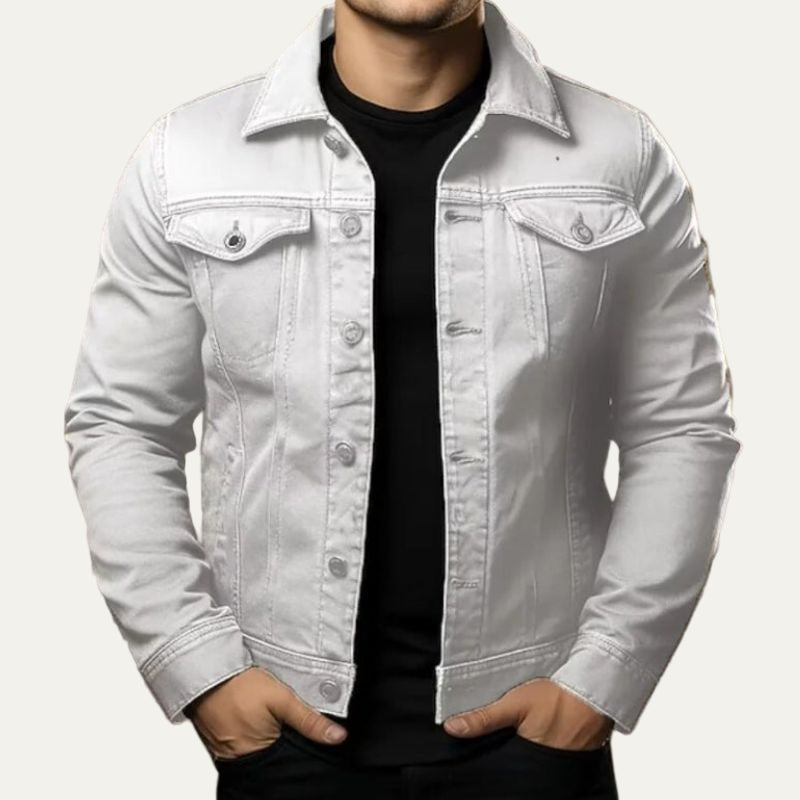 Men’s Classic Fit Button Front Denim Jacket