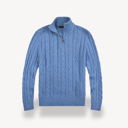Men’s Textured Quarter-Zip Knitwear