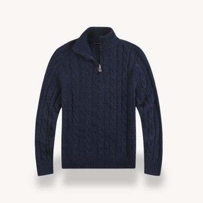 Men’s Textured Quarter-Zip Knitwear