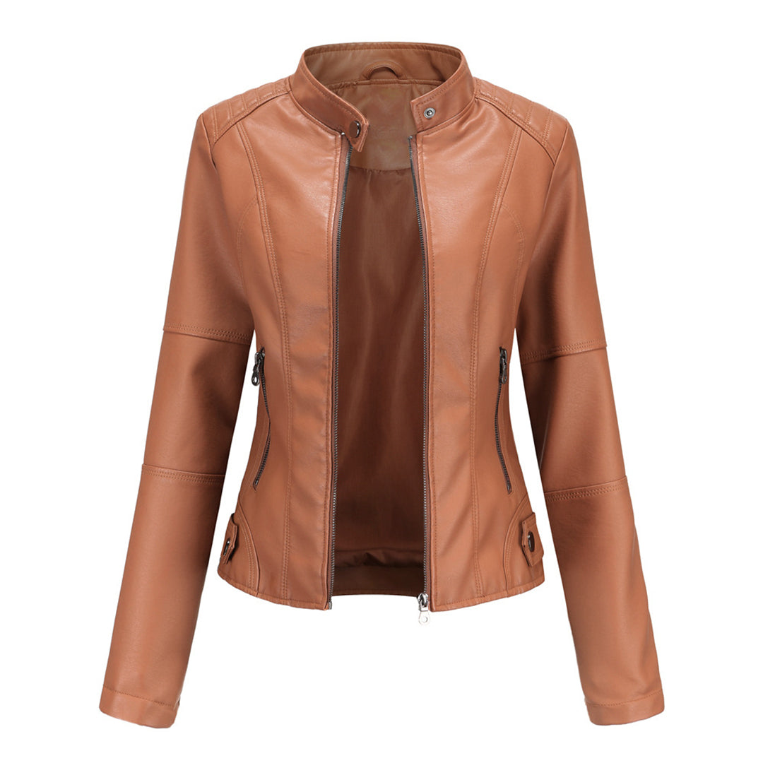 Women's Edgy Leather Biker Jacket