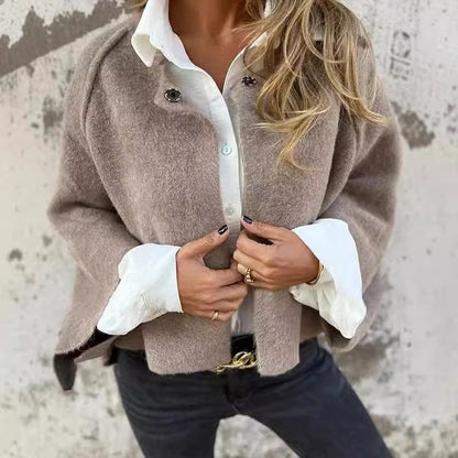Camille | Luxurious Faux Cashmere Coat with Minimalist Design