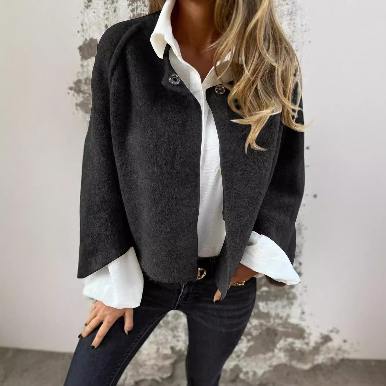 Camille | Luxurious Faux Cashmere Coat with Minimalist Design