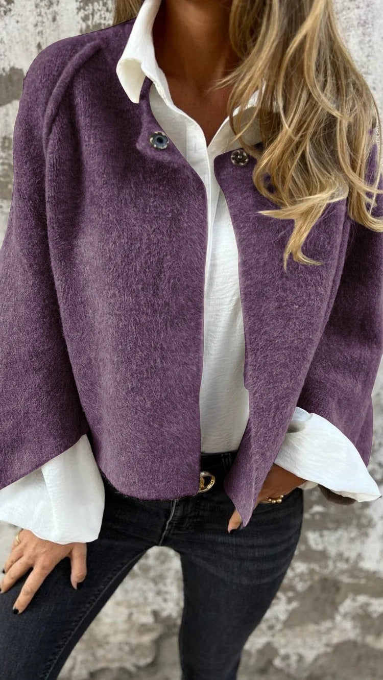 Camille | Luxurious Faux Cashmere Coat with Minimalist Design
