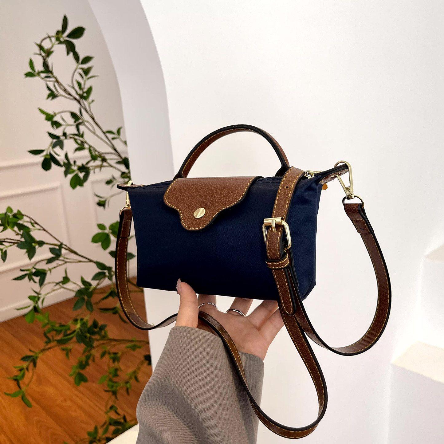 Camille Mini | Chic Compact Black Crossbody Bag for Women
