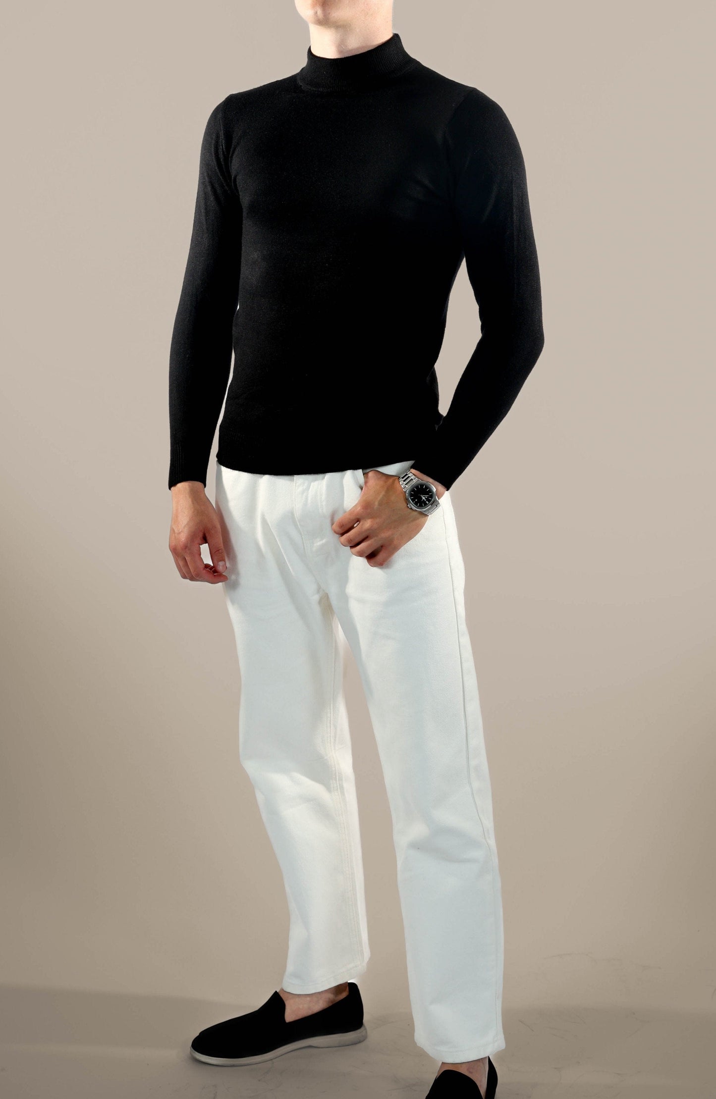 Short Roll Neck Jumper for Men