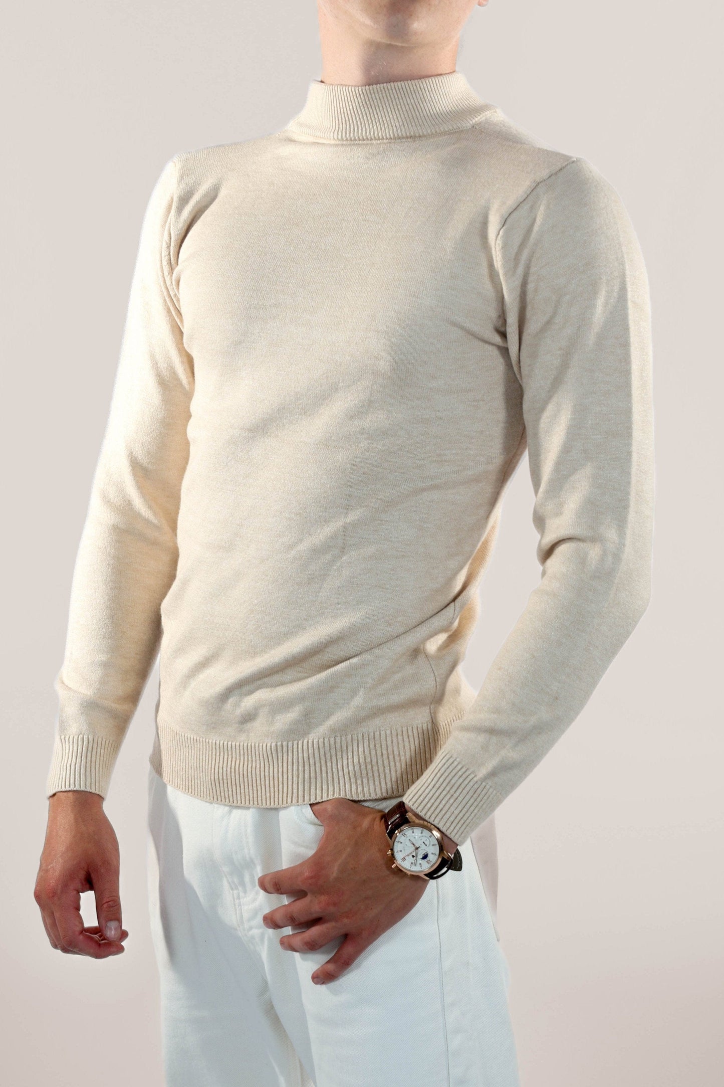 Short Roll Neck Jumper for Men