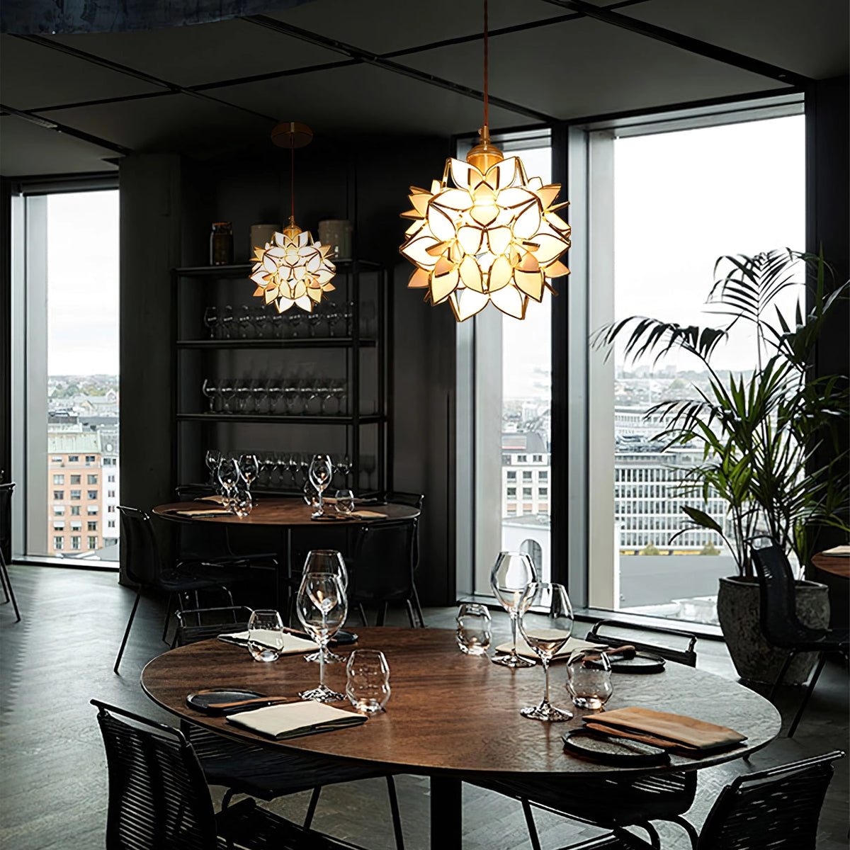 Elegant Shell Pendant Light Fixture - BritishElegance