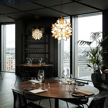Elegant Shell Pendant Light Fixture - BritishElegance