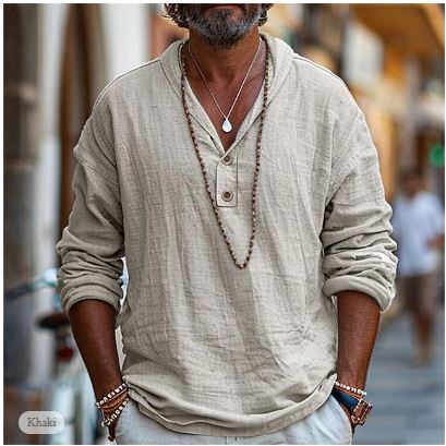 Relaxed Fit Mens Breathable Casual Shirt - BritishElegance