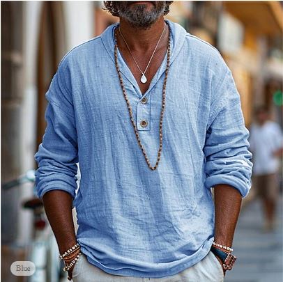 Relaxed Fit Mens Breathable Casual Shirt