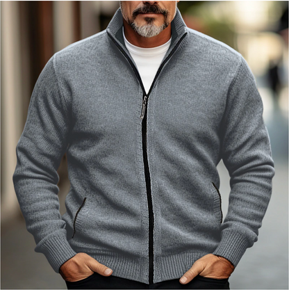 Cardigan - Button Front & Waist Length Warm Layering