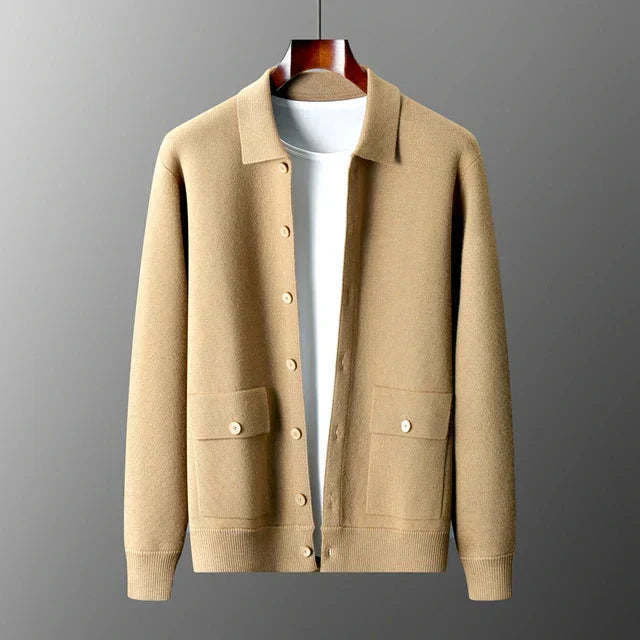 Classic Mens Button Down Knit Cardigan