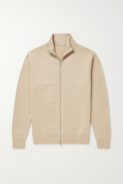 Cardigan - Knit Blend Slim Fit Shape And Smooth Layering