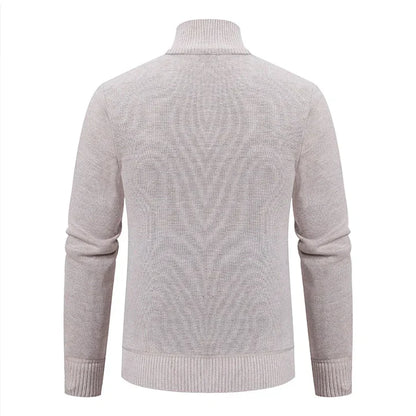 Cardigan - Open Front Button Closure & Mid Length Fit