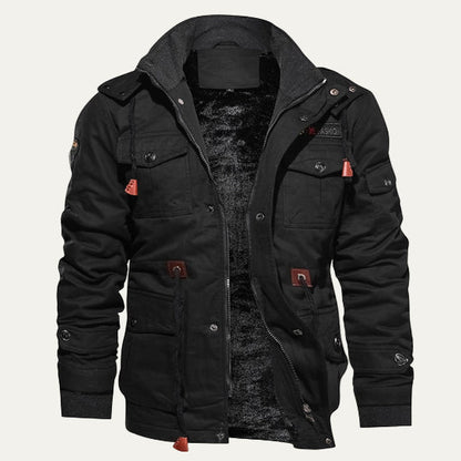 Men’s Rugged Multi Pocket Insulated Parka Jacket