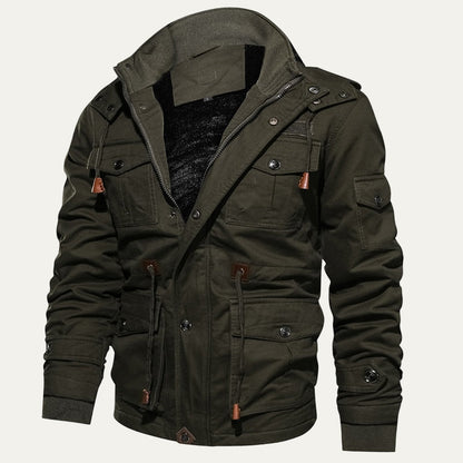Men’s Rugged Multi Pocket Insulated Parka Jacket