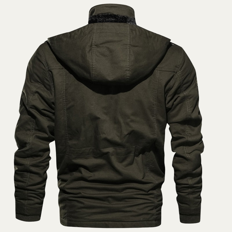 Men’s Rugged Multi Pocket Insulated Parka Jacket