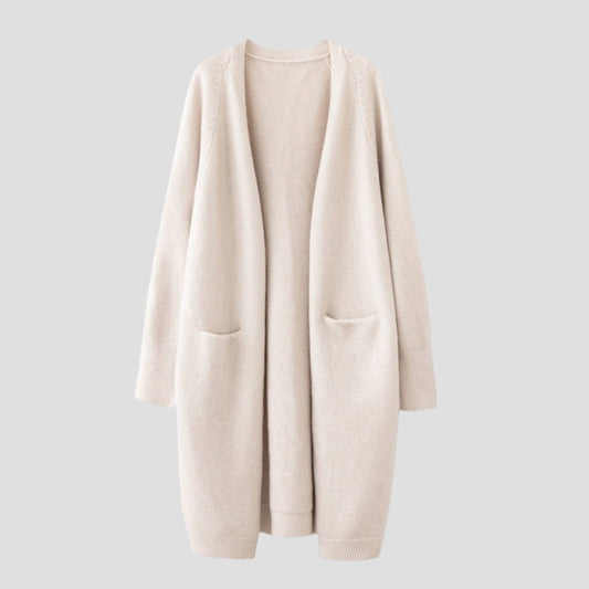 Cashmere Cardigan For Women with long open front