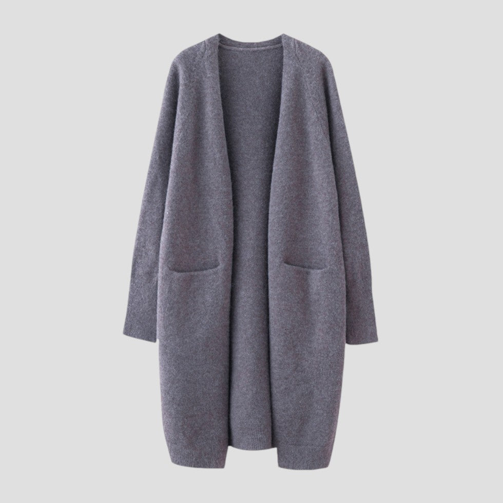 Cashmere Cardigan For Women with long open front