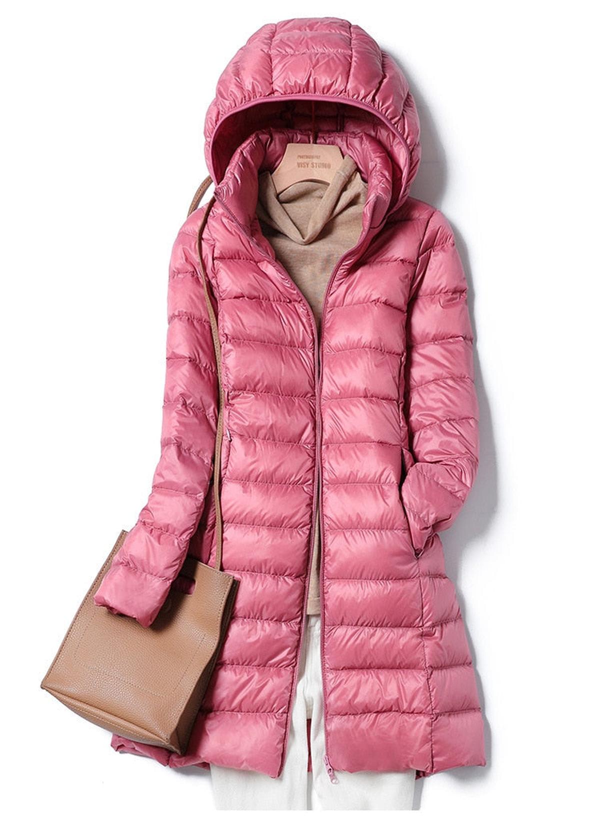 Relaxed Fit Down Filled Long Sleeve Jacket