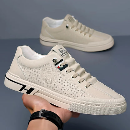 Casual Shoes - Low Profile Lace Up And Cushioned Support