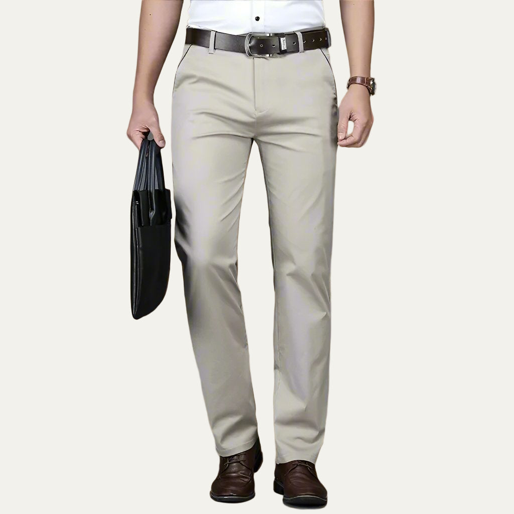 Men’s Tailored Straight Leg Dress Trousers