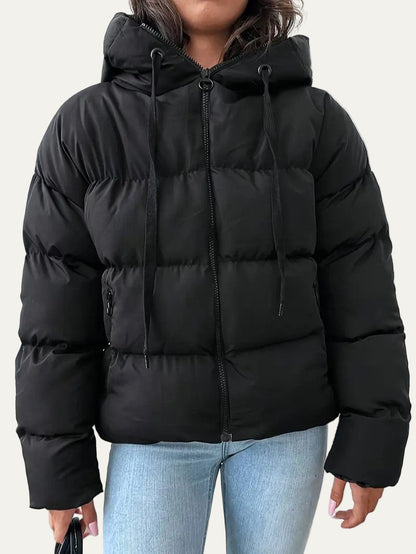 Women’s Hooded Cropped Puffer Jacket