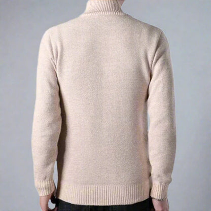 Casual Knitted Cardigan With Zip