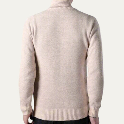 Men’s Ribbed Knit Full Zip Cardigan Jacket