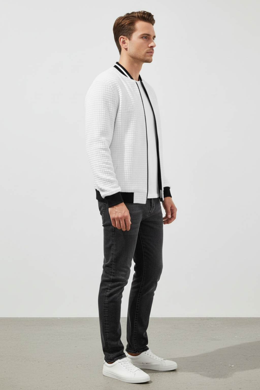 Men’s Casual Stand Collar Jacket