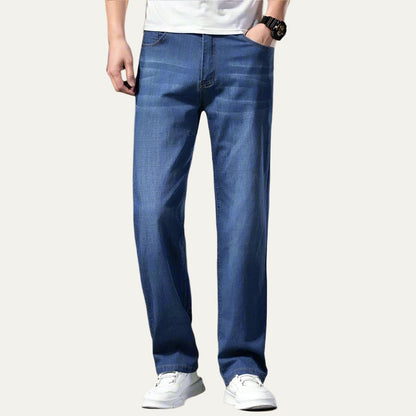 Men’s Relaxed Fit Washed Denim Jeans