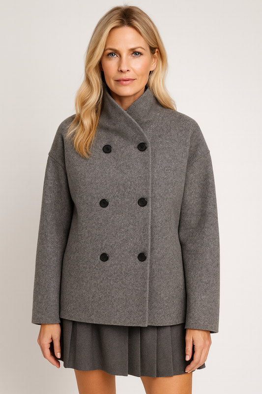 Celestine | Elegant Double-Breasted Oversized Jacket
